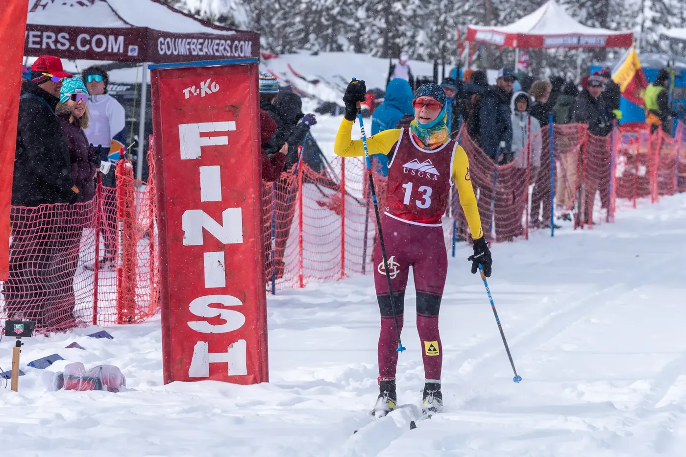  Jayna Boonstra, Colorado Mesa University, during 15K classic ski race at USCSA National Championships at Mt Bachelor, Oregon